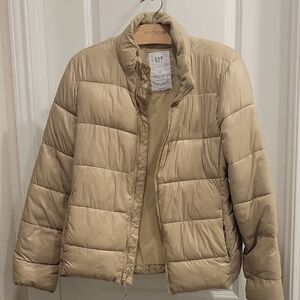 GAP Women's Tan Puffer Jacket